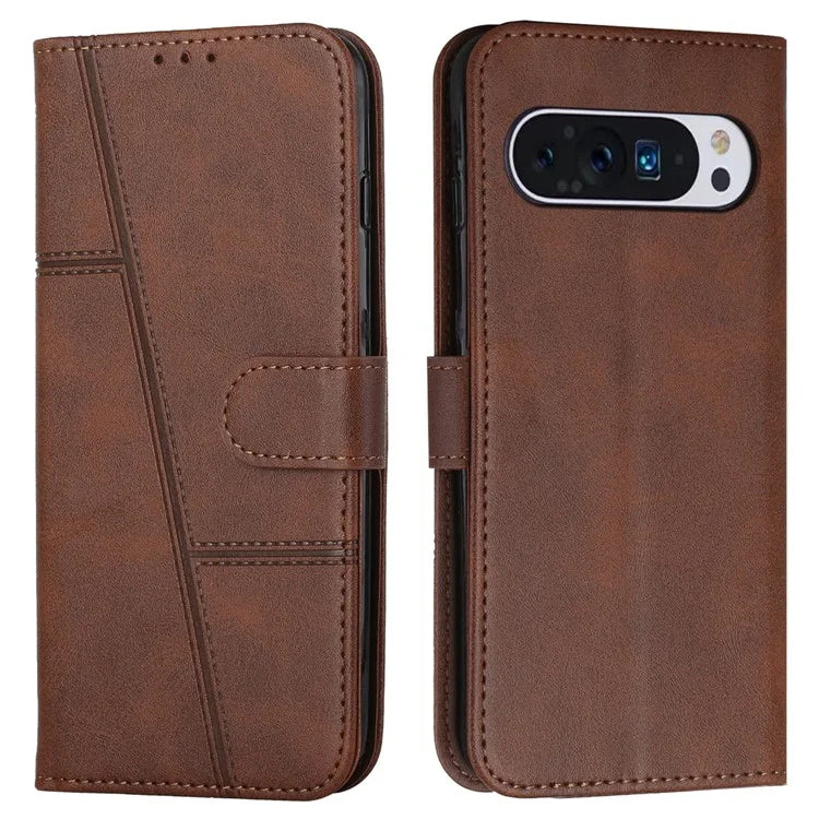 For Google Pixel 9 / Pixel 9 Pro Case Flip Wallet Card Slots Leather Phone Cover