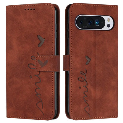 For Google Pixel 9 Pro XL Case Viewing Stand PU Leather Phone Cover Imprinted Pattern