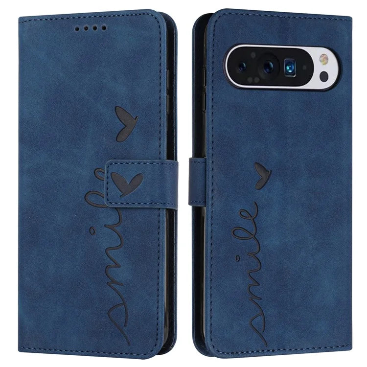 For Google Pixel 9 Pro XL Case Viewing Stand PU Leather Phone Cover Imprinted Pattern