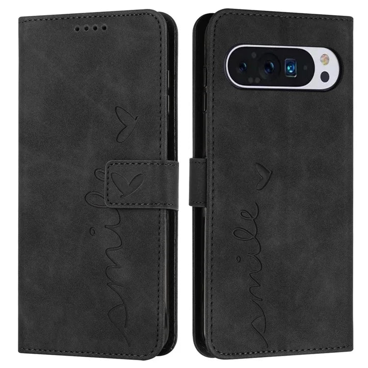 For Google Pixel 9 / Pixel 9 Pro Case Skin-Touch Leather Wallet Phone Cover