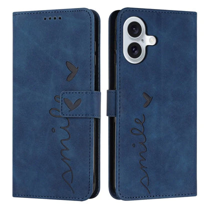 For iPhone 16 Case PU Leather Skin Touch Feeling Wallet Phone Cover