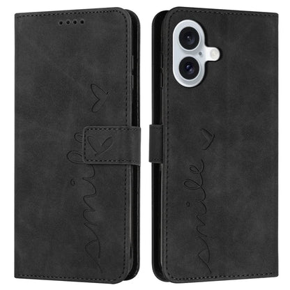 For iPhone 16 Case PU Leather Skin Touch Feeling Wallet Phone Cover