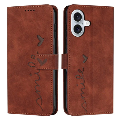 For iPhone 16 Case PU Leather Skin Touch Feeling Wallet Phone Cover