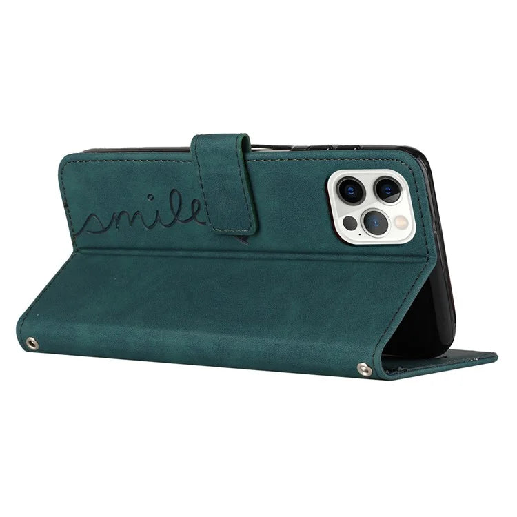 For iPhone 16 Pro Max Case TPU Shockproof Leather Magnetic Folio Phone Cover
