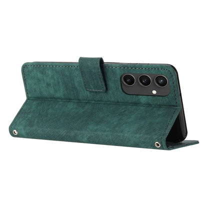 For Samsung Galaxy S24 FE Case Lines Pattern Full Protection Leather Flip Phone Cover