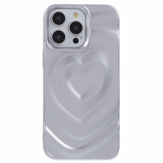 WT Series For iPhone 13 Pro Case TPU Shell 3D Heart Wave Phone Cover