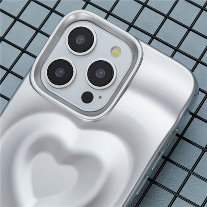 WT Series For iPhone 13 Pro Case TPU Shell 3D Heart Wave Phone Cover