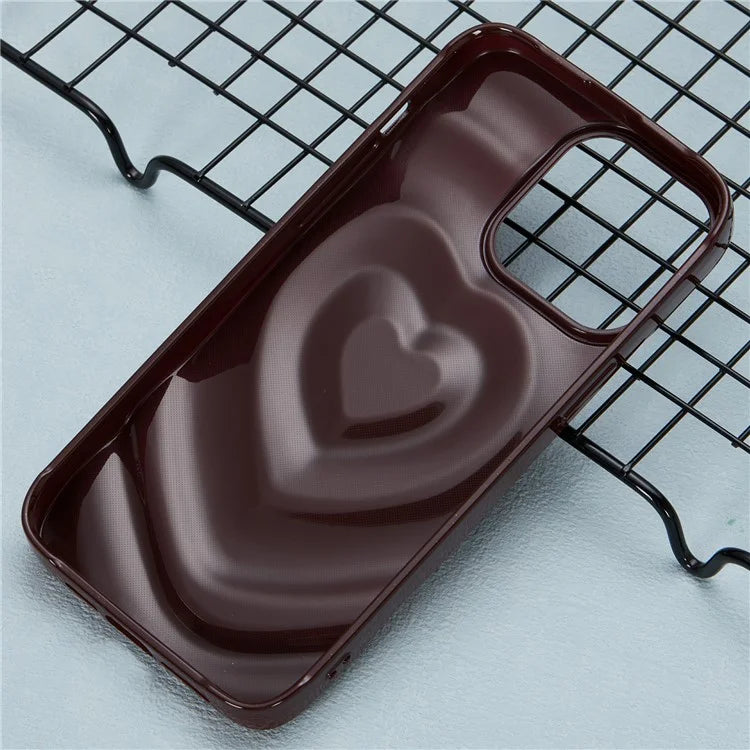 WT Series For iPhone 13 Pro Case TPU Shell 3D Heart Wave Phone Cover
