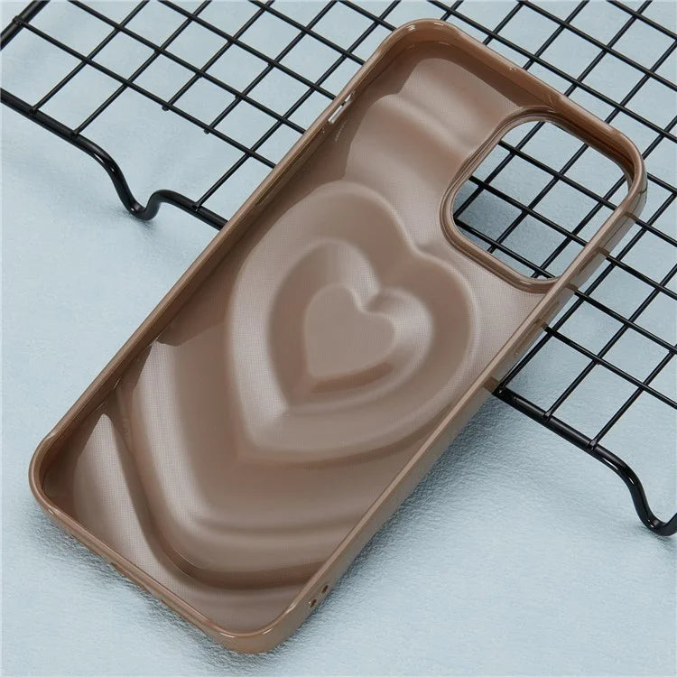 WT Series For iPhone 13 Pro Case TPU Shell 3D Heart Wave Phone Cover