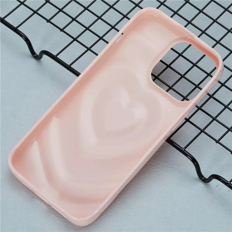 WT Series For iPhone 13 Pro Case TPU Shell 3D Heart Wave Phone Cover