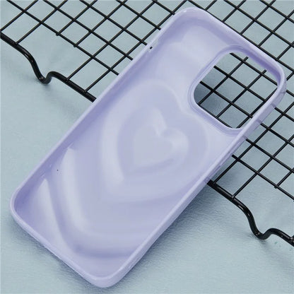 WT Series For iPhone 13 Pro Case TPU Shell 3D Heart Wave Phone Cover
