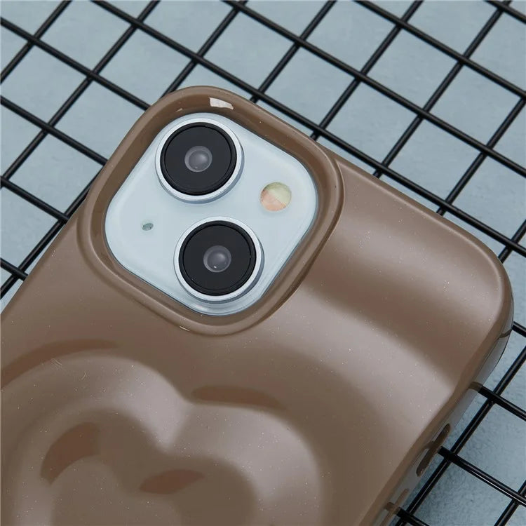 WT Series For iPhone 14 Case Heart Design Shockproof Soft TPU Phone Cover