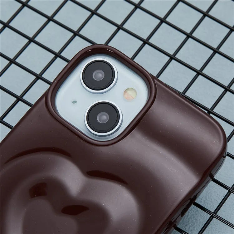 WT Series For iPhone 14 Case Heart Design Shockproof Soft TPU Phone Cover
