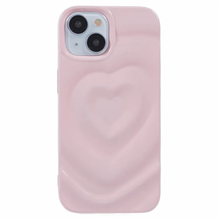 WT Series For iPhone 14 Case Heart Design Shockproof Soft TPU Phone Cover