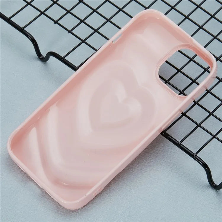 WT Series For iPhone 14 Case Heart Design Shockproof Soft TPU Phone Cover