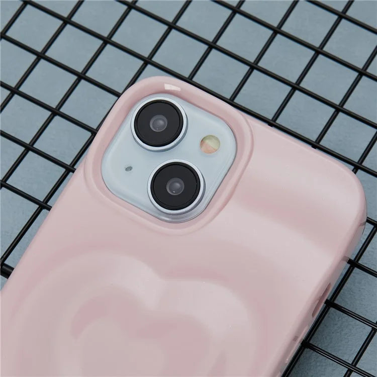 WT Series For iPhone 14 Case Heart Design Shockproof Soft TPU Phone Cover