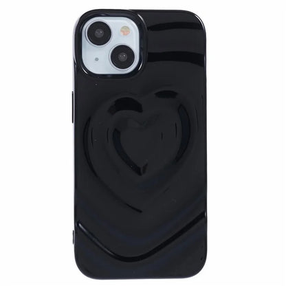 WT Series For iPhone 14 Case Heart Design Shockproof Soft TPU Phone Cover
