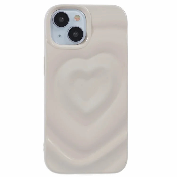WT Series For iPhone 14 Case Heart Design Shockproof Soft TPU Phone Cover