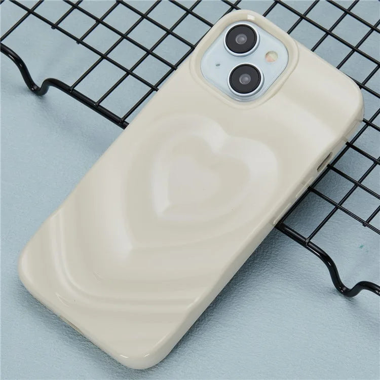 WT Series For iPhone 14 Case Heart Design Shockproof Soft TPU Phone Cover