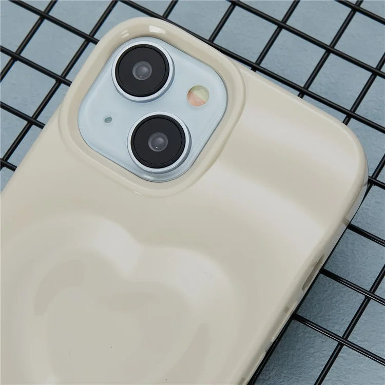 WT Series For iPhone 14 Case Heart Design Shockproof Soft TPU Phone Cover