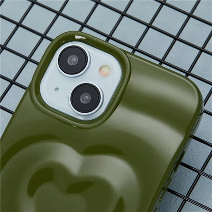 WT Series For iPhone 14 Case Heart Design Shockproof Soft TPU Phone Cover