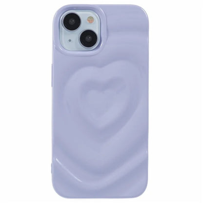WT Series For iPhone 14 Case Heart Design Shockproof Soft TPU Phone Cover