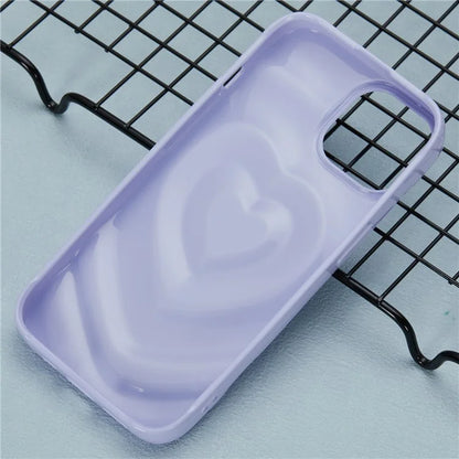 WT Series For iPhone 14 Case Heart Design Shockproof Soft TPU Phone Cover