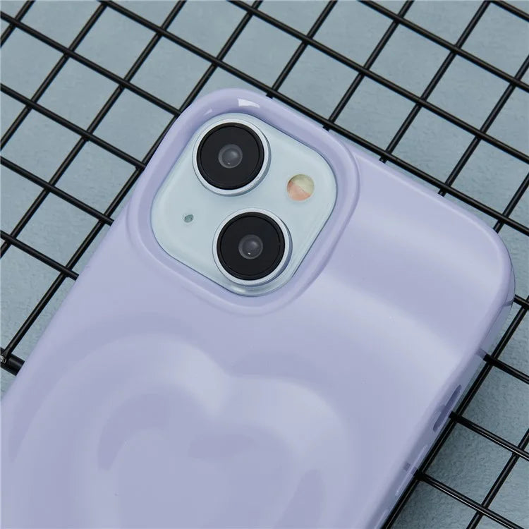WT Series For iPhone 14 Case Heart Design Shockproof Soft TPU Phone Cover