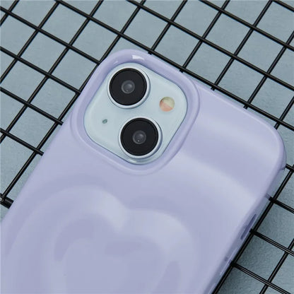 WT Series For iPhone 14 Case Heart Design Shockproof Soft TPU Phone Cover