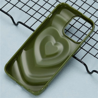 WT Series For iPhone 15 Pro Case Protective TPU 3D Heart Design Phone Cover
