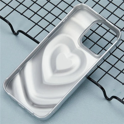 WT Series For iPhone 15 Pro Max Case Shockproof TPU Phone Cover Creative Heart Wave Pattern