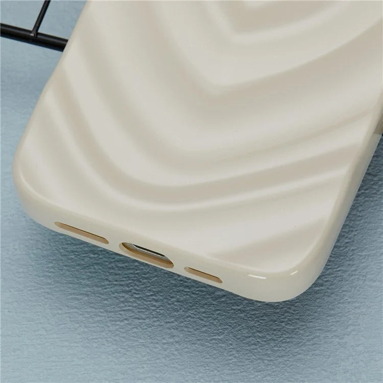 WT Series For iPhone 15 Pro Max Case Shockproof TPU Phone Cover Creative Heart Wave Pattern