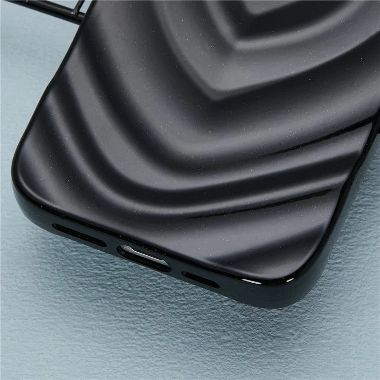 WT Series For iPhone 15 Pro Max Case Shockproof TPU Phone Cover Creative Heart Wave Pattern