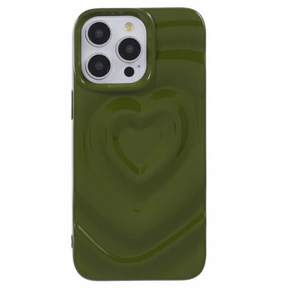 WT Series For iPhone 15 Pro Max Case Shockproof TPU Phone Cover Creative Heart Wave Pattern