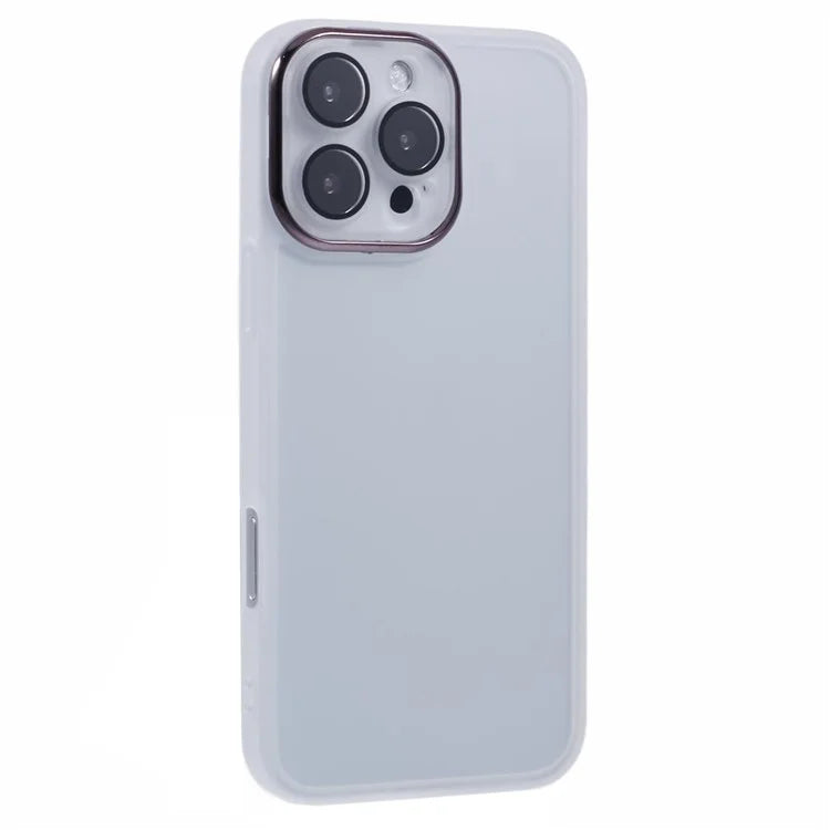 DKSM Series For iPhone 16 Pro Case TPU Protective Cell Phone Cover Electroplated Camera Frame