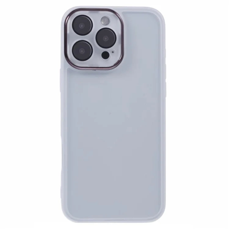 DKSM Series For iPhone 16 Pro Case TPU Protective Cell Phone Cover Electroplated Camera Frame