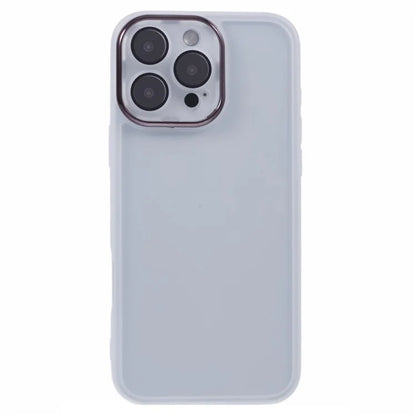 DKSM Series For iPhone 16 Pro Case TPU Protective Cell Phone Cover Electroplated Camera Frame