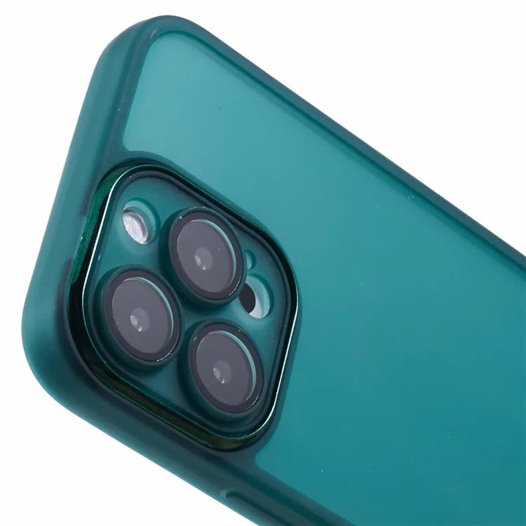 DKSM Series For iPhone 16 Pro Case TPU Protective Cell Phone Cover Electroplated Camera Frame