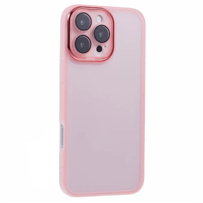 DKSM Series For iPhone 16 Pro Case TPU Protective Cell Phone Cover Electroplated Camera Frame