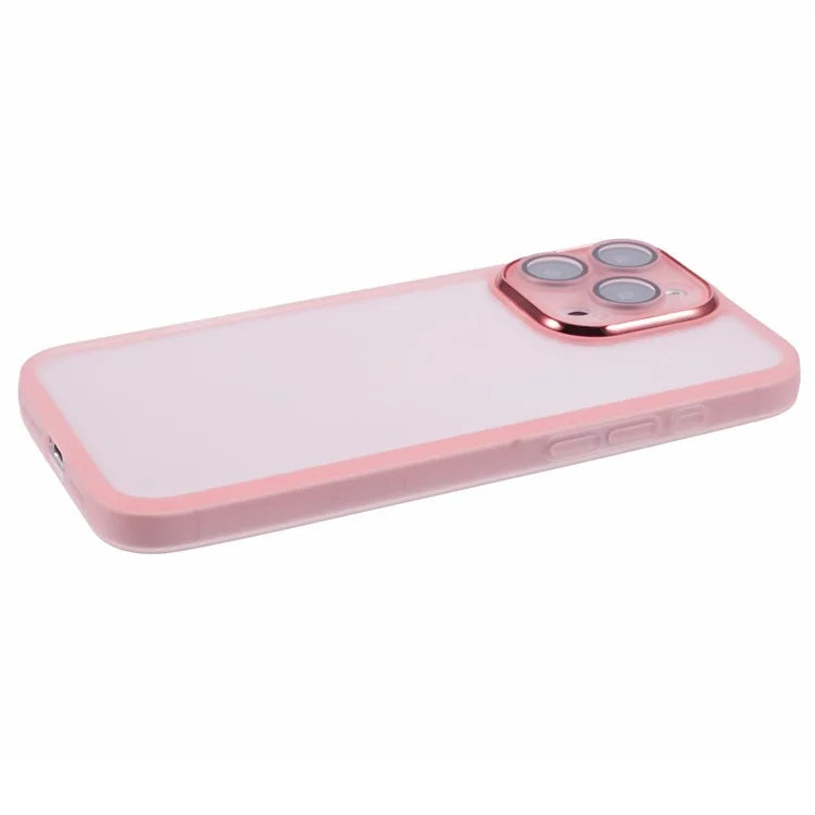 DKSM Series For iPhone 16 Pro Case TPU Protective Cell Phone Cover Electroplated Camera Frame
