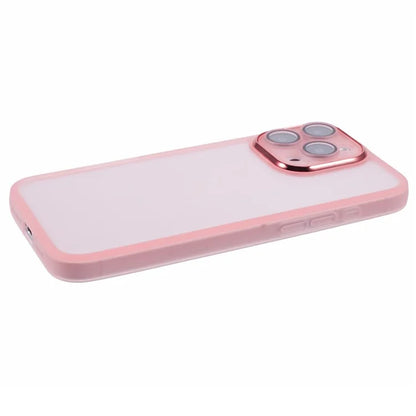 DKSM Series For iPhone 16 Pro Case TPU Protective Cell Phone Cover Electroplated Camera Frame