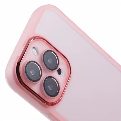 DKSM Series For iPhone 16 Pro Case TPU Protective Cell Phone Cover Electroplated Camera Frame