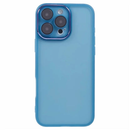 DKSM Series For iPhone 16 Pro Case TPU Protective Cell Phone Cover Electroplated Camera Frame