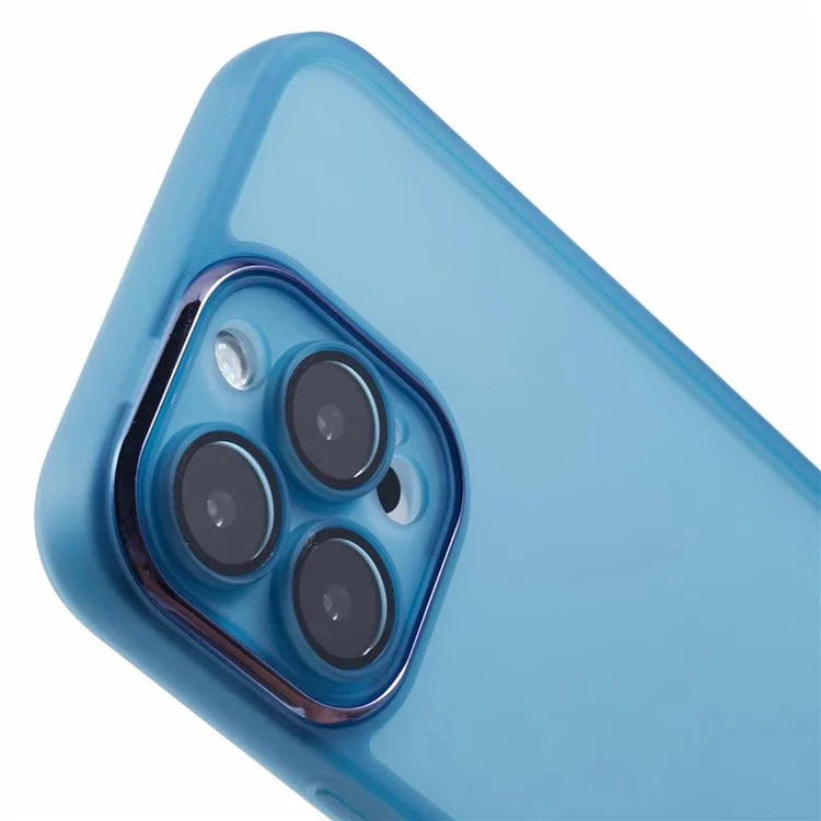 DKSM Series For iPhone 16 Pro Case TPU Protective Cell Phone Cover Electroplated Camera Frame