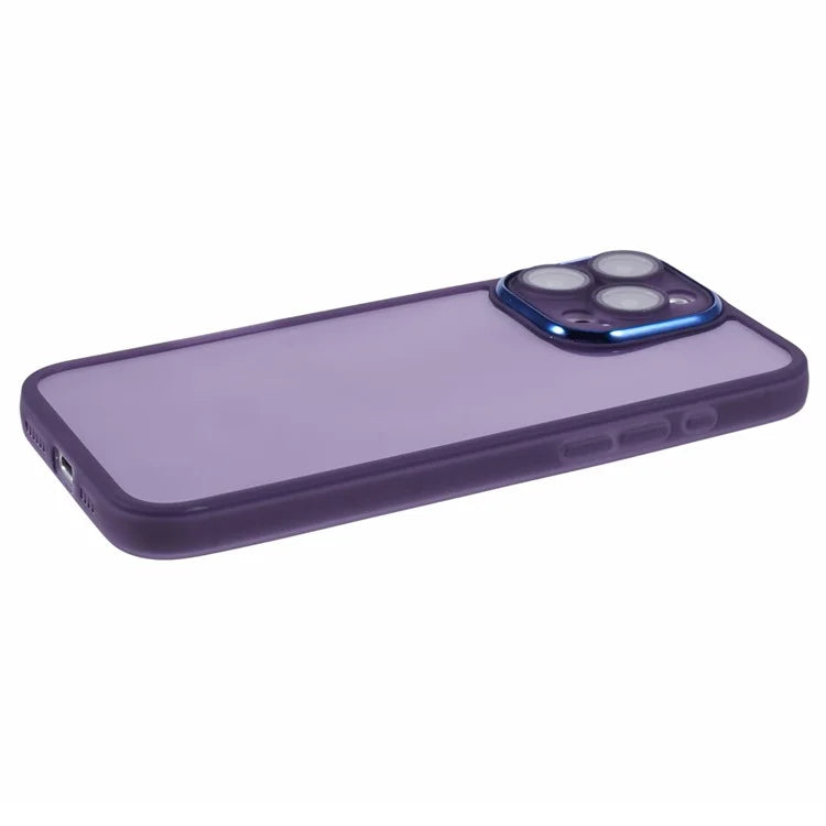 DKSM Series For iPhone 16 Pro Case TPU Protective Cell Phone Cover Electroplated Camera Frame