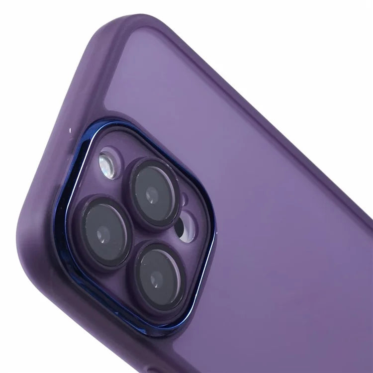 DKSM Series For iPhone 16 Pro Case TPU Protective Cell Phone Cover Electroplated Camera Frame
