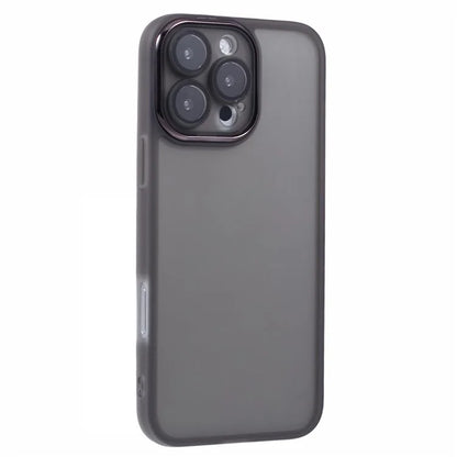 DKSM Series For iPhone 16 Pro Case TPU Protective Cell Phone Cover Electroplated Camera Frame