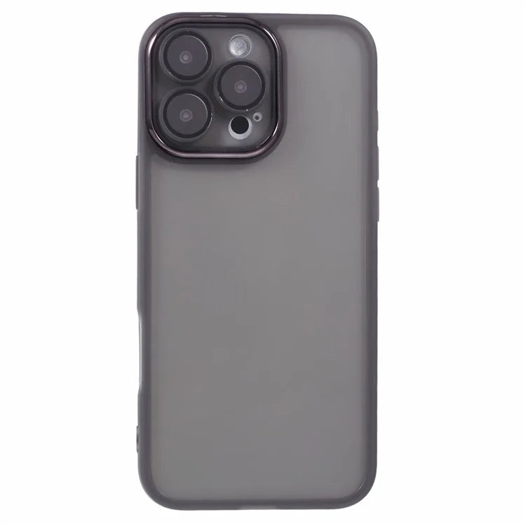 DKSM Series For iPhone 16 Pro Case TPU Protective Cell Phone Cover Electroplated Camera Frame