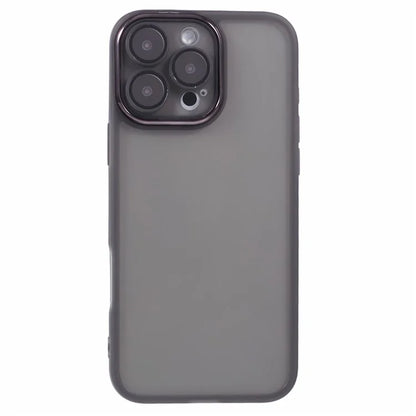 DKSM Series For iPhone 16 Pro Case TPU Protective Cell Phone Cover Electroplated Camera Frame