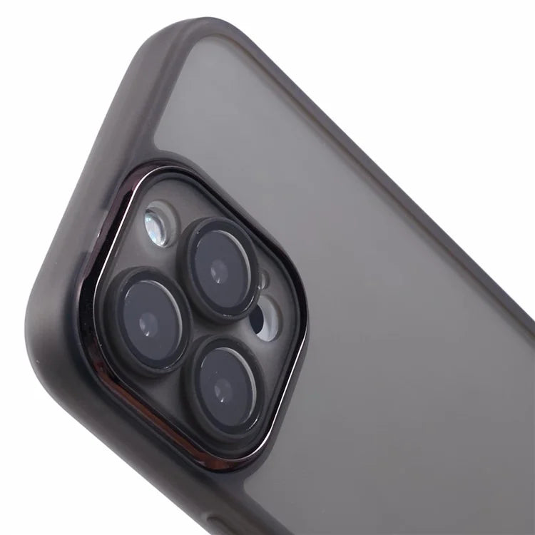 DKSM Series For iPhone 16 Pro Case TPU Protective Cell Phone Cover Electroplated Camera Frame